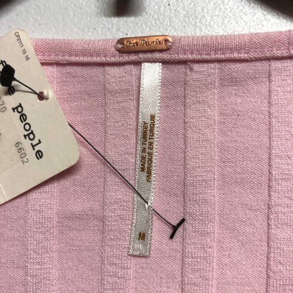 NWT Free People Medium Pink Central Park Top - Picture 3 of 5